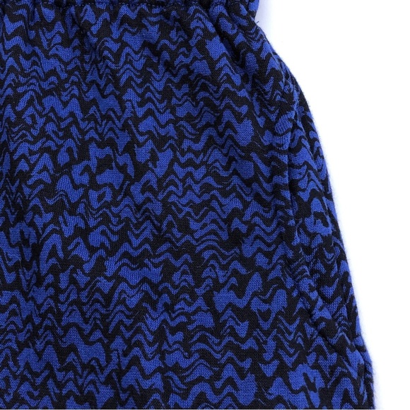 Zella Girls Blue Twilight Black Drawstring Waist Fleece Sweatshirt Dress S - Picture 5 of 9